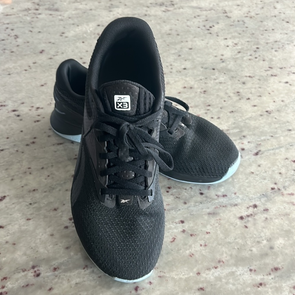 Womens Black Reebok Nano x3 Size 9
